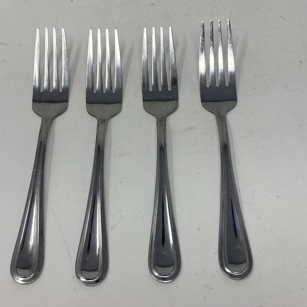 International Stainless IS EDGEBROOK Set Of 4 Salad Forks